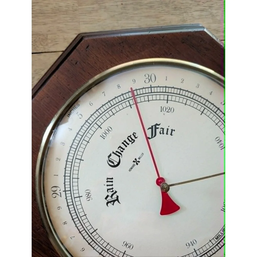 VINTAGE RARE HOWARD MILLER OCTAGON BAROMETER MODEL 5024